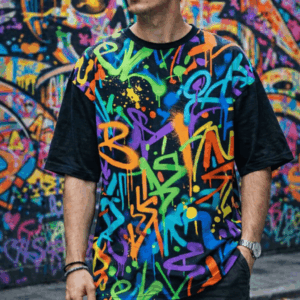 Camiseta Neón Spray